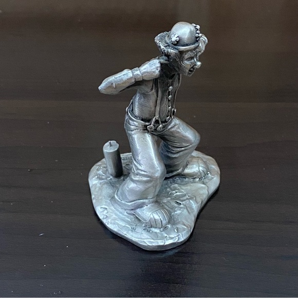 Vintage 1980 Hudson Pewter Keim Dynamite Clown Collectible Mini Pewter Figurine - Picture 5 of 12